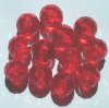 12 20mm Faceted Siam Acrylic Beads
